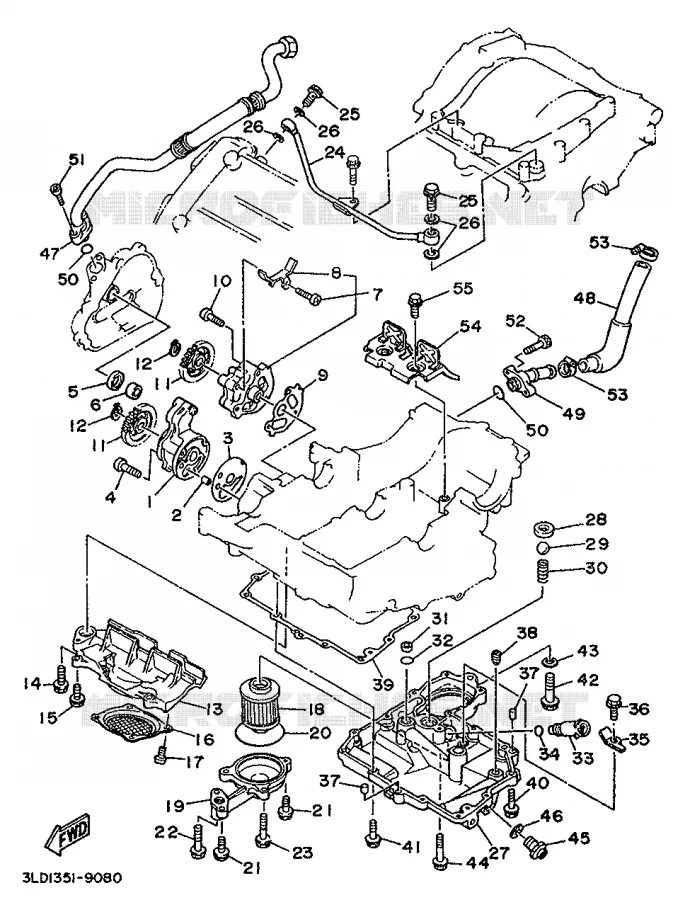 POMPE A HUILE Yamaha MOTO 750 1990 SUPERTENERE  XTZ750