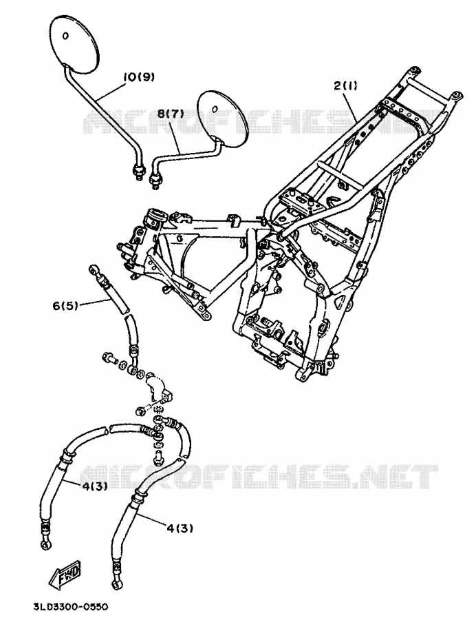 PIÈCES OPTIONNELLES - PARTIE CYCLE Yamaha MOTO 750 1990 SUPERTENERE  XTZ750