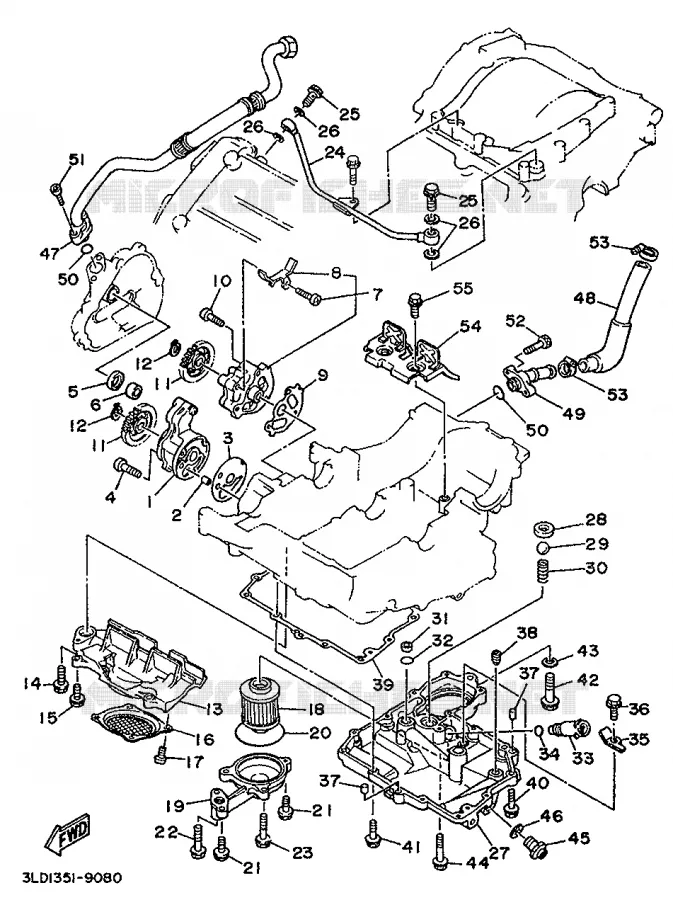 POMPE A HUILE Yamaha MOTO 750 1990 SUPERTENERE  XTZ750