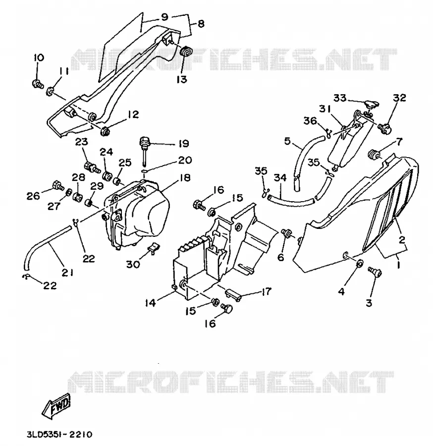 COUVERCLE LATERAL Yamaha MOTO 750 1992 SUPERTENERE  XTZ750
