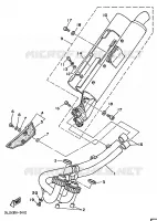 ECHAPPEMENT pour Yamaha XTZ750 de 1994