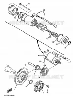 EMBRAYAGE DE DEMARREUR pour Yamaha XTZ750 de 1994