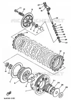 EMBRAYAGE DE DEMARREUR pour Yamaha XTZ750 de 1994