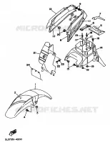 GARDE BOUE pour Yamaha XTZ750 de 1994