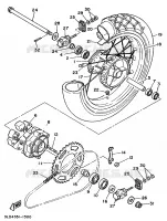 ROUE ARRIERE pour Yamaha XTZ750 de 1994
