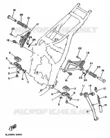 SUPPORT / REPOSE PIEDS pour Yamaha XTZ750 de 1994