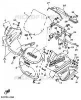 CARENAGES 1  pour Yamaha XTZ750 de 1994