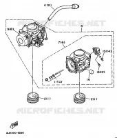 PIÈCES OPTIONNELLES   CARBURATEUR pour Yamaha XTZ750 de 1994
