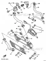RADIATEUR / DURITES pour Yamaha XTZ750 de 1994