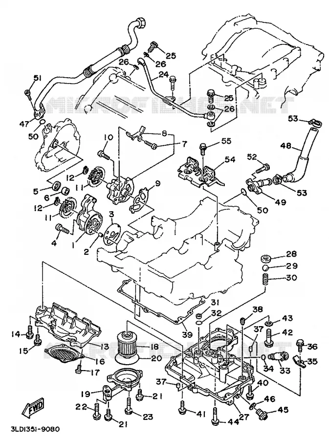 POMPE A HUILE Yamaha MOTO 750 1994 SUPERTENERE  XTZ750