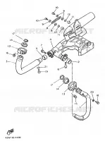 ECHAPPEMENT pour Yamaha XV1000 de 1986