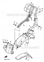 GARDE BOUE pour Yamaha XV1000 de 1986