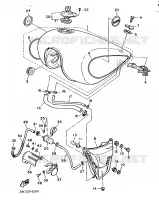 RESERVOIR A ESSENCE pour Yamaha XV1000 de 1986