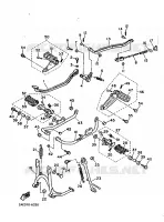 SUPPORT / REPOSE PIEDS pour Yamaha XV1000 de 1986