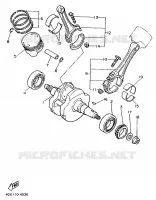 VILEBREQUIN / PISTON pour Yamaha XV1000 de 1986