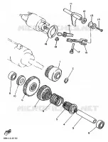 EMBRAYAGE DE DEMARREUR pour Yamaha XV1000 de 1986