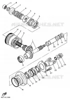 TRANSMISSION INTERMEDIAIRE pour Yamaha XV1000 de 1986
