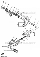 AXE DE SELECTEUR / PEDALE pour Yamaha XV1000 de 1986