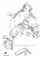 GARDE BOUE pour Yamaha XV1000 de 1986