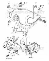 RESERVOIR A ESSENCE pour Yamaha XV1000 de 1986
