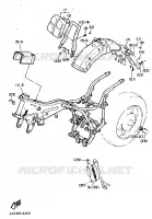 PIÈCES OPTIONNELLES   PARTIE CYCLE pour Yamaha XV1000 de 1986