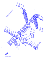 BRAS OSCILLANT / AMORTISSEUR pour Yamaha XV1000 de 1987
