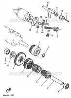 EMBRAYAGE DE DEMARREUR pour Yamaha XV1100 de 1995