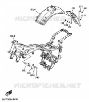 PIÈCES OPTIONNELLES   PARTIE CYCLE pour Yamaha XV1100 de 1995