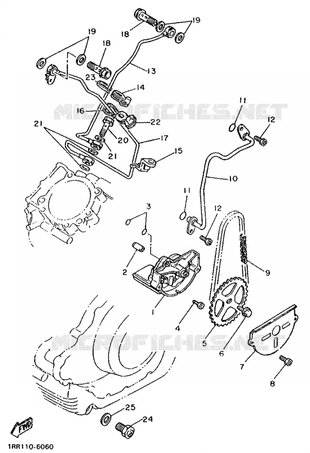 POMPE A HUILE Yamaha MOTO 1100 1995 VIRAGO  XV1100