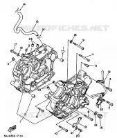 CARTER MOTEUR pour Yamaha XV125 de 1997