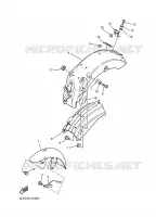 GARDE BOUE pour Yamaha XV125 de 1997