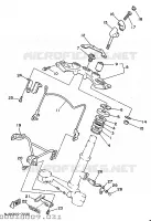 DIRECTION pour Yamaha XV125 de 1997