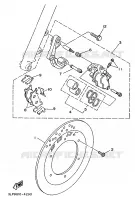 ETRIER DE FREIN AVANT pour Yamaha XV125 de 1997