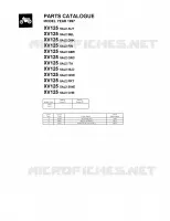 * CATALOG PREFACE * pour Yamaha XV125 de 1997