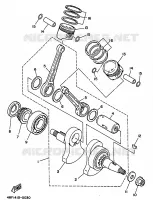 VILEBREQUIN / PISTON pour Yamaha XV125 de 1997