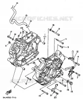 CARTER MOTEUR pour Yamaha XV125 de 1997