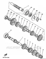 TRANSMISSION pour Yamaha XV125 de 1997