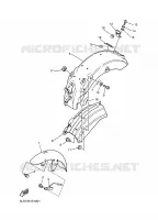 GARDE BOUE pour Yamaha XV125 de 1997