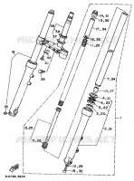 FOURCHE pour Yamaha XV125 de 1997
