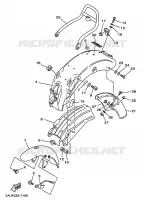 GARDE BOUE pour Yamaha XV125 de 1998