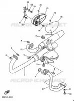 ECHAPPEMENT pour Yamaha XV125 de 1998