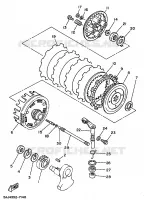 EMBRAYAGE DE DEMARREUR pour Yamaha XV125 de 1998