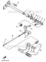 AXE DE SELECTEUR / PEDALE pour Yamaha XV125 de 1998