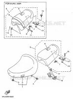 SELLE pour Yamaha XV125 de 1998