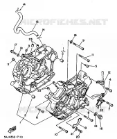 CARTER MOTEUR pour Yamaha XV125 de 1998