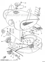 RESERVOIR A ESSENCE pour Yamaha XV125 de 1998