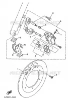 ETRIER DE FREIN AVANT pour Yamaha XV125 de 1998