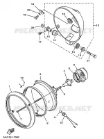 PHARE  pour Yamaha XV125 de 1998