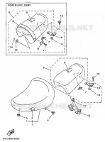SELLE pour Yamaha XV125 de 1998