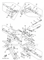 SUPPORT / REPOSE PIEDS pour Yamaha XV125 de 1998